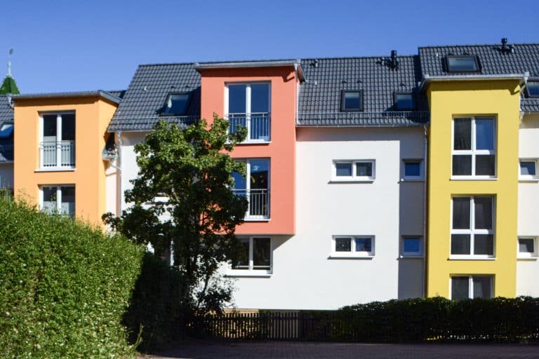 Gesamtansicht des Wohnensembles in Plattenhardt